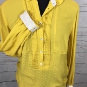 Tuxedo style, rayon woman's blouse